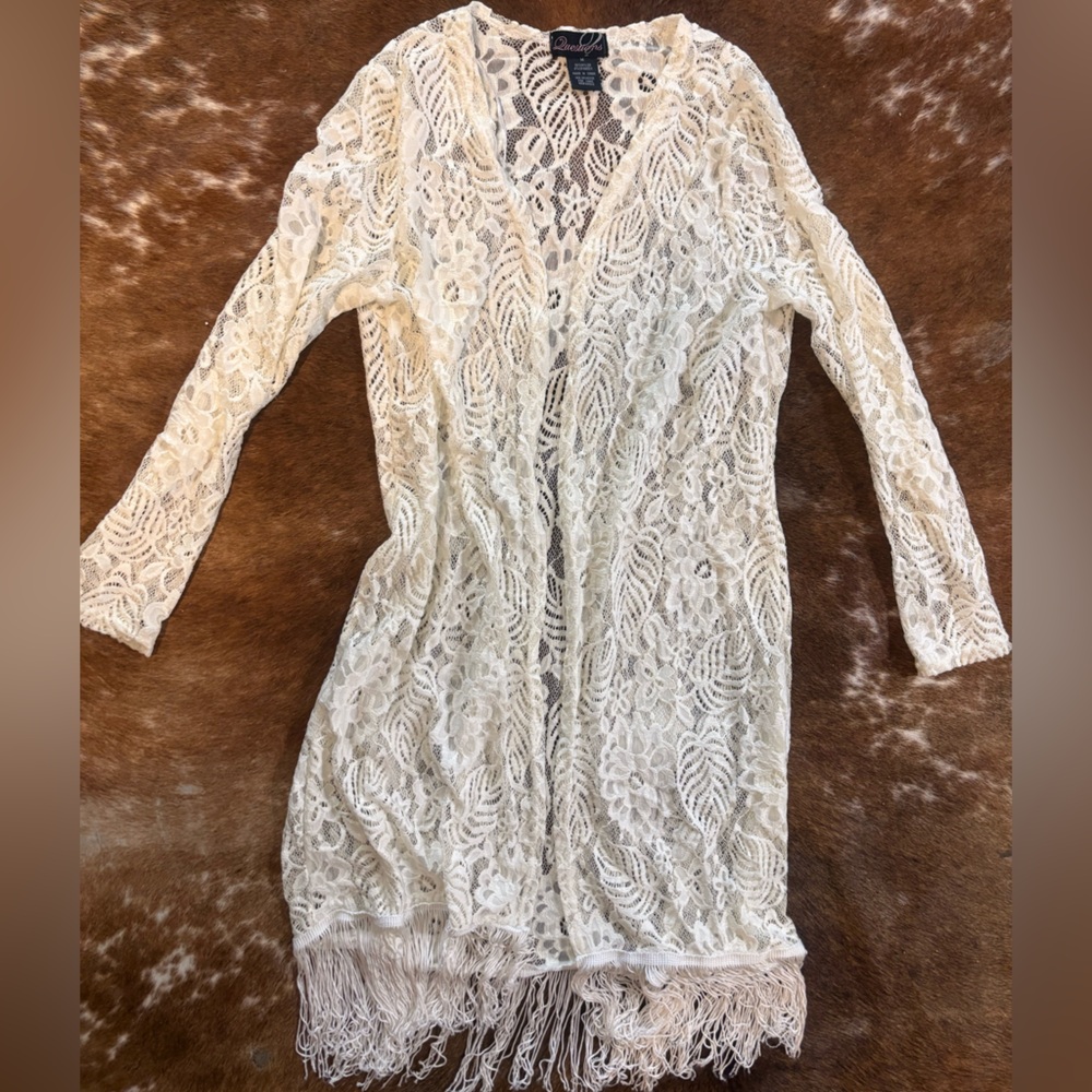 & Other Stories Cream Lace Blouse